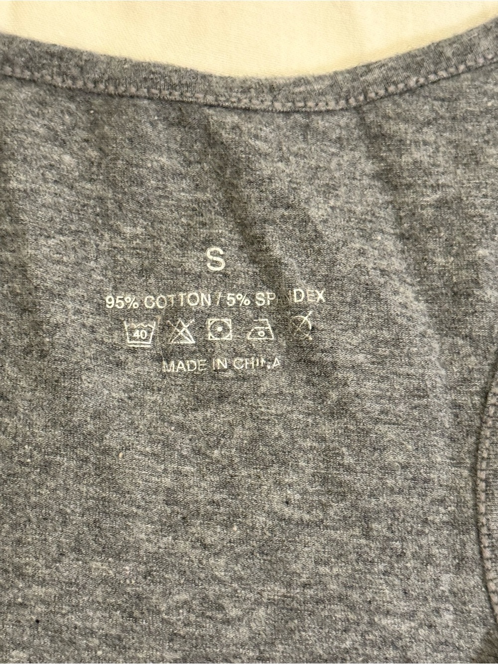 Grey Razor Back Workout Tank Woman’s Size Small - Picture 2 of 3